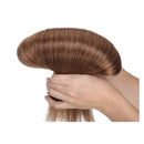 S-noilite Clip in Remy Human Hair Extensions 100% Real Human Hair Thick Double Weft Full Head 8 Pieces 18 Clips Silky Straight(18 Inch - 140g,Light Brown (