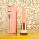 DUcare Flat Top Kabuki Foundation Brush, Synthetic Professional Makeup Brushes Liquid Blending Mineral Powder Buffing Stippling Makeup Tools, Pink DUcare
