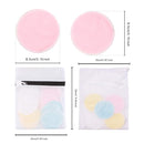 Reusable Makeup Remover Pads| Bamboo Fiber Organic Cotton Pads Face| Face Cleaner and Eyes Make Up Remover Pads Zero Waste Washable| for All Skin Types | 1 Laundry Bag+1 Storage Bag| 16 Pcs CT CAPETRONIX