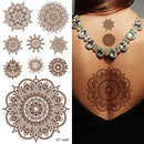 Supperb Temporary Tattoos - Inspired Mandala Healing Yoga Meditation Tattoo Supperb
