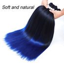 Pre Stretched Braiding Hair 26 Inch 8 Packs Long Ombre Braiding Hair Prestretched Crochet Braids Synthetic Yaki Texture Easy Hair Extensions for Braiding (20inch,T1B/Blue) Royal Collection