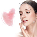 Pink Gua Sha Scraping Face Massage Tool – Rose Quartz Facial Massager Tool -Traditional Scraper Tool for Anti-Aging, Wrinkles,Skin Tightening, Lift Firming,Eye Puffiness Treatment Okela