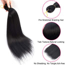 Pre-Stretched Braiding Hair 20 Inch Easy Braid Crochet Hair Extensions for Women, Itch Free Braiding Hair Jet Black Color Yaki Texture Professional Braid Hair Hot Water Setting Synthetic Fiber Twist Hair (20inch,1