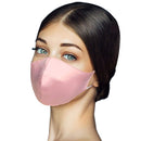 Eaureum 100% Silk Face for Women,Fashion Luxury Mulberry Silk Face Washable and Reusable,Adjustable Earband Handmade Bandanas (pink) Eaureum
