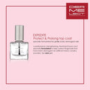 Dermelect Expedite Protect & Prolong Top Coat- with Keratin Protein Peptides Strengthening, Hardening Protective High Shine, Quick Dry, Chip Free Treatment for Gel & Acrylic Damaged Nails 0.4 oz Dermelect Cosmeceuticals
