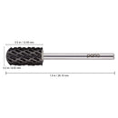 USA Pana 3/32" Safety Nail Carbide - Smooth Round Top Large Barrel Head for Electric Dremel Drill Machine - Grit Size: (5XC to Extra Fine) (4X Coarse, Large Barrel - DLC Black) PANA