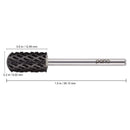 USA Pana 3/32" Safety Nail Carbide - Smooth Round Top Large Barrel Head for Electric Dremel Drill Machine - Grit Size: (5XC to Extra Fine) (4X Coarse, Large Barrel - DLC Black) PANA
