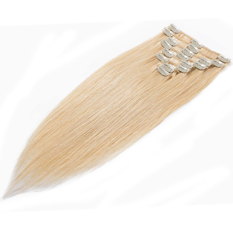 Clip in 100% Remy Human Hair Extensions Grade 7A Quality Full Head 8pcs 18clips Long Soft Silky Straight for Women Beauty