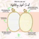 Exfoliating Loofah Sponge Body Scrubber - Pack of 2 Natural Loofah Sponges, Shower Body Exfoliator Scrubbing Pads for Removing Dead Skin Beauty by Earth