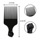 LEADUWAY Hair Pick Comb, Ultra Smooth Fist Hair Picks for Afro Hair, Plastic 6.5 inch Afro Picks for Women and Men, Lift Hair Pick for Curly Hair, Rainbow Set (6 PCS) LEADUWAY