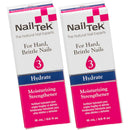 Nail Tek Hydrate 3, Moisturizing Strengthener For Hard And Brittle Nails, Provides Therapeutic Benefits, Hydrates, Fortifies, and Protects Nails, On-The-Go Daily Nail Treatment, 0.5 fl oz - 2-pack Nail Tek