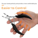 Toe Nail Clippers for Thick Ingrown Toenails, Heavy Duty Podiatrist Toenail Clipper with Easy Grip Handle, Stainless Steel Nails Scissors for Seniors, Men, Adults (Included One Nail File) RUOSONG
