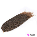 Passion Twist Hair 18 Inch Pre twisted Crochet Hair 6 Packs Pre-Looped Passion Twists Crochet Braids Ombre Color Made of Bohemian Hair Synthetic Braiding Hair Extensions for Black Women (18Inch,T27) VIOLET