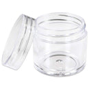 Beauticom 12 Pieces 30G/30ML(1 Oz) Thick Wall Round CLEAR Plastic Container Jars with Clear Flat Top Lids - Leak-Proof Jar - BPA Free Beauticom