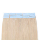 Tape in Hair Extensions Blonde 100% Remy Human Hair 12''-24'' Double Side Tape Seamless Skin Weft Rooted Natural Hair Extensions 20pcs Long Straight Silky (20 inch 60g,