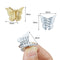 EAONE 50 Pieces Butterfly Clips Metallic Color Mini Butterfly Hair Clips Hair Accessories for Women and Girls with Box Packaged, 3 Assorted Colors(Silver, Gold and Bronze) EAONE
