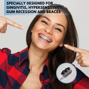 Extra Soft Toothbrush for Sensitive Gums and Teeth. Micro Nano Toothbrushes with 20,000 Ultra Soft Bamboo Charcoal Bristles. Excellent Cleaning Effect (2 Pack) (Black Wave Bristle) Wimolek