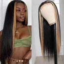Beauty Forever Highlight Blonde TL27 Color Silk Base Fake Scalp Lace Part Wig, Straight Human Hair Wig Pre Plucked With Baby Hair Middle Part 150% Density For Black Women Beauty Forever Store