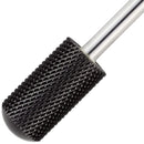 USA Pana 3/32" Safety Nail Carbide - Smooth Round Top Large Barrel Head for Electric Dremel Drill Machine - Grit Size: (5XC to Extra Fine) (Fine, Large Barrel - DLC Black) PANA