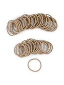 Heliums Small Sandy Blonde Hair Elastics, Thin 2mm Mini 1 Inch Sized Hair Ties for Kids, Braids and Fine Hair - 48 Count Ponytail Holders Heliums