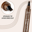 iMethod Eyebrow Pen - Upgrade Eyebrow TattooPen, Eyebrow Makeup, Long Lasting, Waterproof and Smudge-proof, Dark Brown iMethod
