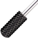 USA Pana 3/32" Safety Nail Carbide - Smooth Round Top Small Barrel Head for Electric Dremel Drill Machine (Black, Silver, Gold - 5XC to Extra Fine Grit) (Coarse, Small Barrel - DLC Black) PANA