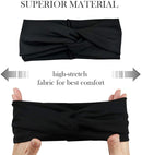 DRESHOW 8 Pack Headbands for Women Yoga Hairbands Vintage Criss Cross Knot Head Wrap DRESHOW
