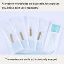 Eyebrow Needles,Disposable Microblading Needle,Permanent Makeup Manual Microblading Blades(PCD12+PCD14+PCD19U) 30pcs Yiliu