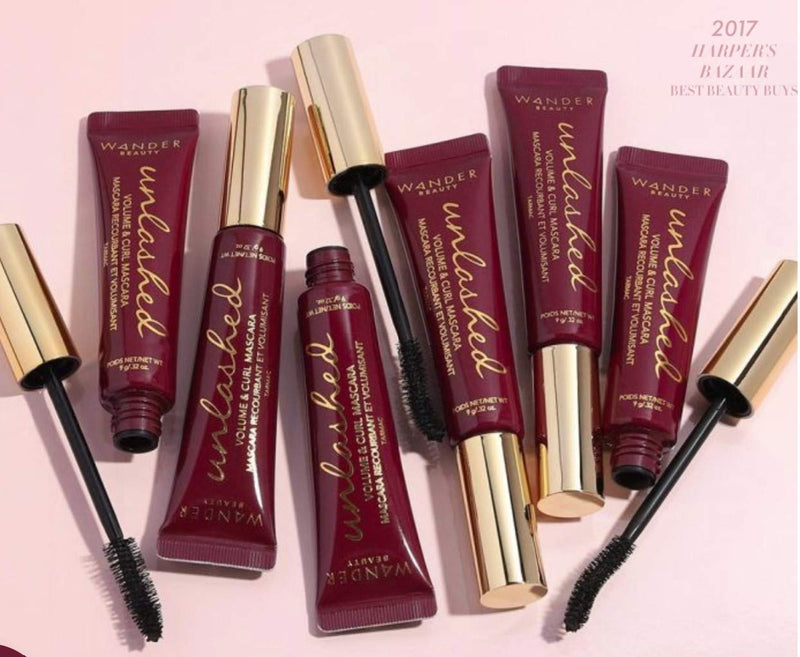 Black Mascara Volume and Length: WANDER BEAUTY UNLASHED VOLUME & CURLING MASCARA - Cruelty Free & Gluten Free. Lash Conditioning, Strengthening, Lengthening Mascara, Volumizing Mascara Eye Makeup - 1 Pack Wander Beauty