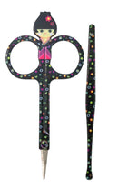 Japanese Pink Kokeshi Doll Shaped Travel Manicure Kit, 4 1/2 Inch Needzo