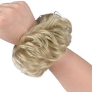 Messy Bun Hair Piece Scrunchy Hair Extensions Tousled Updo Ponytail With Synthetic Hair Elastic Rubber Band Accessories Ash Blonde Aileam Store