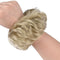 Messy Bun Hair Piece Scrunchy Hair Extensions Tousled Updo Ponytail With Synthetic Hair Elastic Rubber Band Accessories Ash Blonde Aileam Store