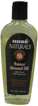 Hobe Naturals Sweet Almond Oil, 4 Fluid Ounce Hobe Naturals