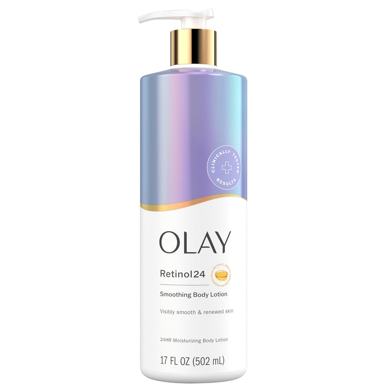 Olay Body Lotion Smoothing for Women with Retinol, 24hr Moisturizing, Vitamin E & Vitamin B3 Complex, Fast Absorbing Formula, 17 fl oz Infinity Warehouse