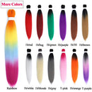 Pre Stretched Braiding Hair Ombre Burgundy Easy Braiding Synthetic Braiding Hair Extension 24 Inch Crochet Braids Hair 8 Packs By Leticia Leticia