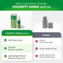 Vigority 99.9% Pure DMSO Roll-On Gel - Premium Skin Conditioning Cream with Aloe Vera, Magnesium, MSM & Botanical Extracts - Fast-Absorbing, Non-Greasy Daily Skin Care - 3.53 oz (100g) Infinity Warehouse