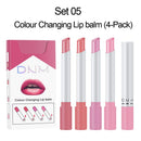 Cigarette Lipstick Pack Set Mini Listick Kit, 4 Colors Colour Changing Lip Balm Moisturizing Lipstick, Long Lasting Waterproof Easy To Color Cute Tube Women Make up Cosmetic Lipsticks 4-Pack (Set05) evpct