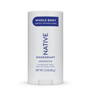 Native Whole Body Deodorant Stick Contains Naturally Derived Ingredients, Deodorant for Men and Women | 72 Hour Odor Protection, Aluminum Free with Coconut Oil and Shea Butter | Coconut & Vanilla Infinity Warehouse