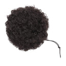 Afro Puff Ponytail Hair Bun Extension Chignon Hairpiece With Drawstring Afro Kinky Curly Wrap Messy Updo Synthetic For American African Black Women(8inch, 1pcs dark brown) S-noilite