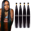 Maxine Brazilian Hair 4 Bundle 10A Virgin Unprocessed Long Straight Human Hair 28 30 32 34 inch Brazilian Straight Hair Weave Natural Black Color Maxine Store