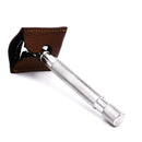 Parker Genuine Leather Double Edge Safety Razor Protective Sheath/Travel Cover (Saddle Brown) Parker Safety Razor