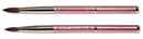 Beaute Galleria 2 Pieces Kolinsky Sable Round Acrylic Nail Art Brush Set, Manicure Detail Painting Nail Art Pen (Size 8, 12) BEAUTÉ GALLERIA