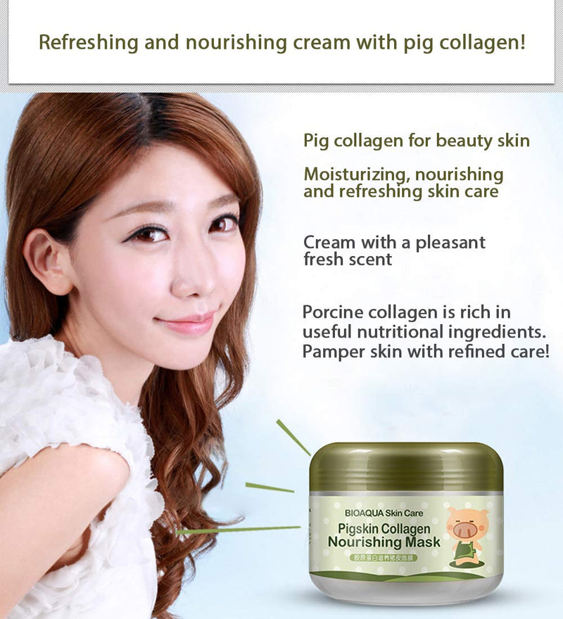 BIOAQUA Pigskin Bubble Clay Piggy Mask Clear Rejuvenation Skin Deep Plant Extracts Cleanse Nourishment Abundant Foam BIOAQUA