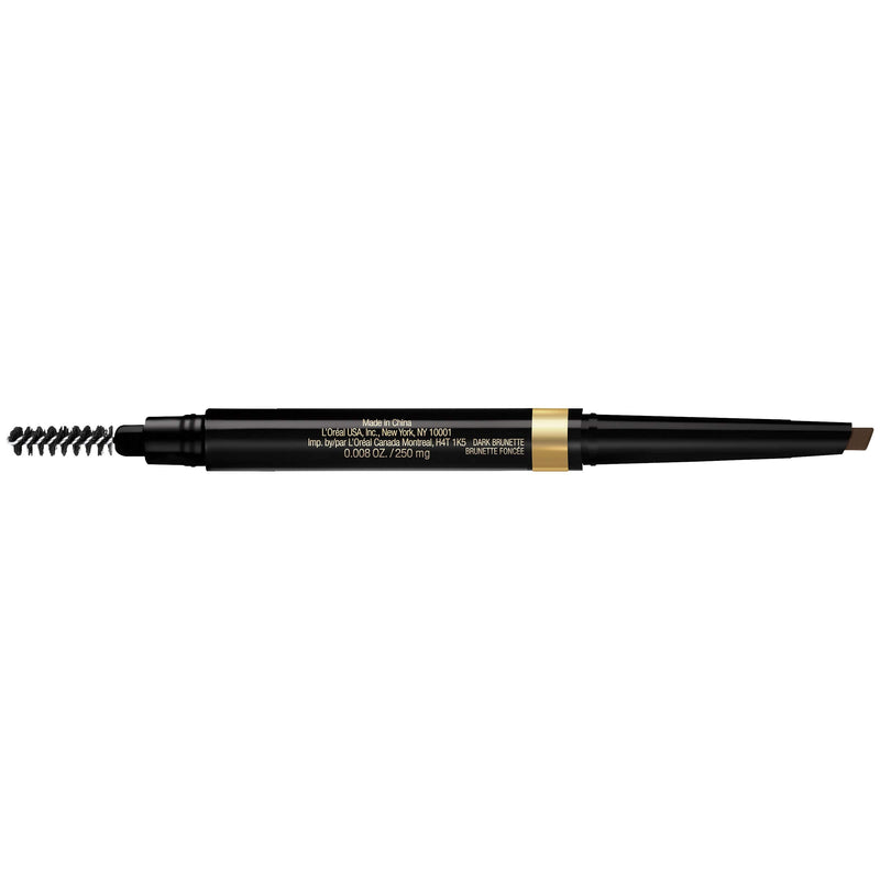 L'Oreal Paris Makeup Brow Stylist Shape and Fill Mechanical Eye Brow Makeup Pencil, Dark Brunette, 0.008 oz. L'Oréal Paris