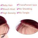 Deep Wave 13x4 Lace Front Wigs Human Hair Wet And Wavy Wigs With Baby Hair Brazilian Virgin Hair For Black Women Natural Hairline Deep Part Lace Frontal Wigs Pre Plucked Glueless Human Hair Wigs 99j Jasperel