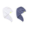AQUIS - Original Hair Turbans, Set of 2, Perfect Hands-Free Microfiber Hair Drying, White and Dark Grey AQUIS
