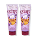 Bath and Body Works Candied Violet Sorbet 2 Pack Ultra Shea Body Cream 8 Oz. (Candied Violet Sorbet) Bath & Body Works