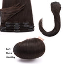 Double Weft 100% Remy Human Hair Clip in Extensions Highlight Highlighted