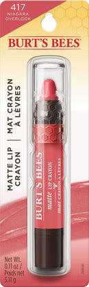 Burt's Bees 100% Natural Origin Moisturizing Matte Lip Crayon, Niagara Overlook - 1 Crayon Burt's Bees