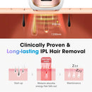 IPL Laser Hair Removal Device for Women & Men - Home 45°F Ice-Cooling Contact for Painless & Long-Lasting Results, 86% Hair Reduction in 3 Weeks for Full Body & Bikini Line, Rose Gold Infinity Warehouse